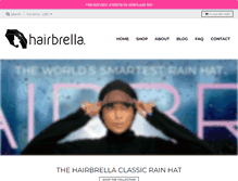 Tablet Screenshot of hairbrella.com